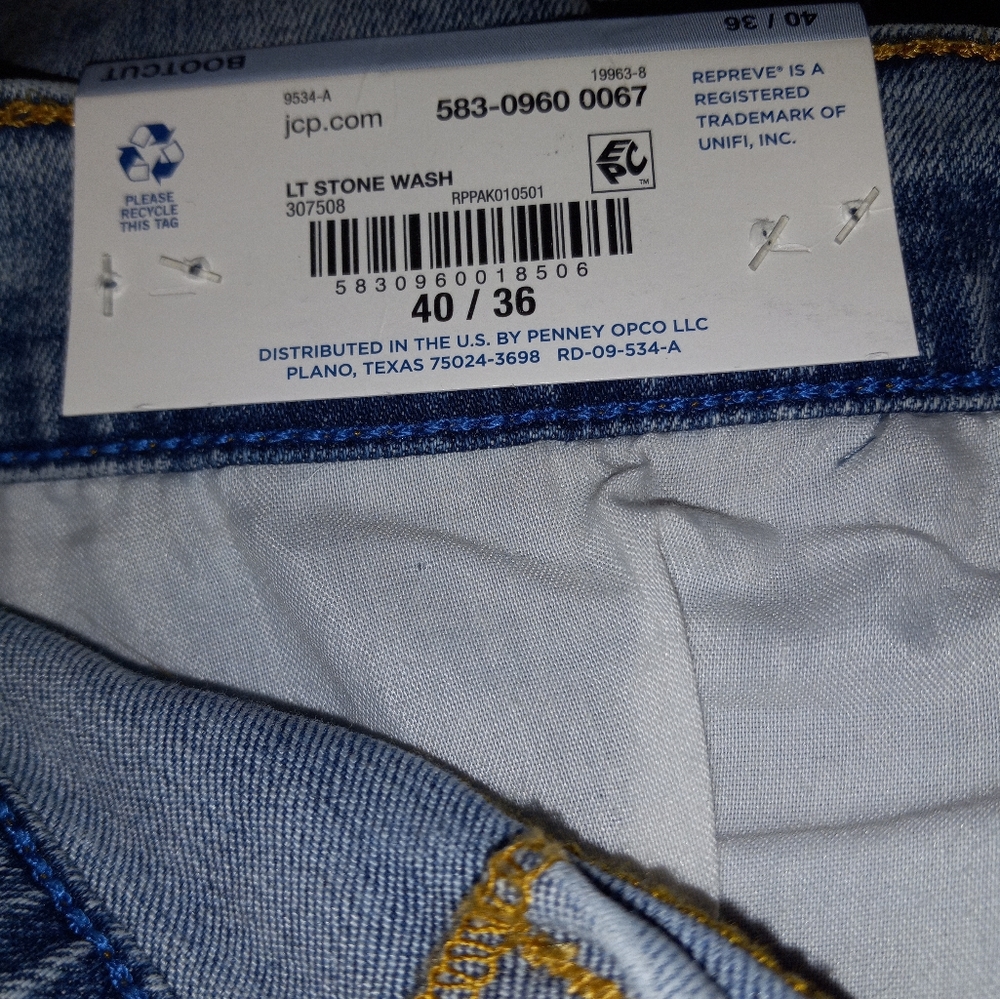 New With Tags Arizona Bootcut Men's Big & Tall Jeans - Picture 10 of 11